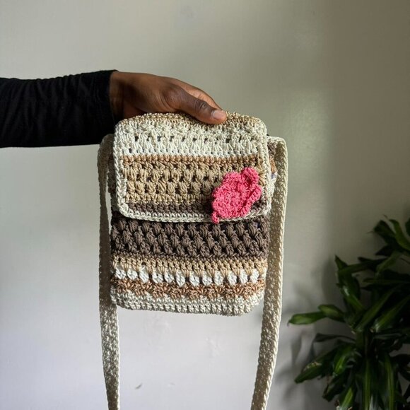 Vintage knit‎ mini shoulder/crossbody bag - Picture 2 of 4